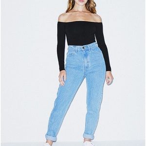 American Apparel high waist jeans